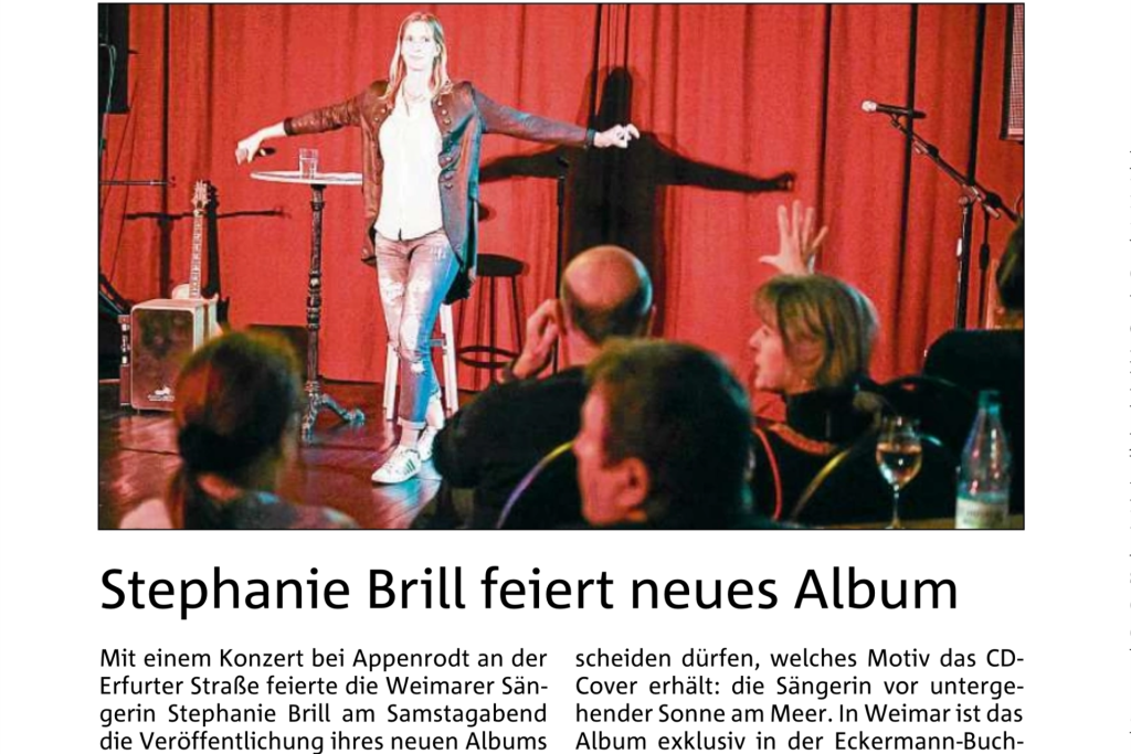 Zeitungsausschnitt aus der TLZ 2018